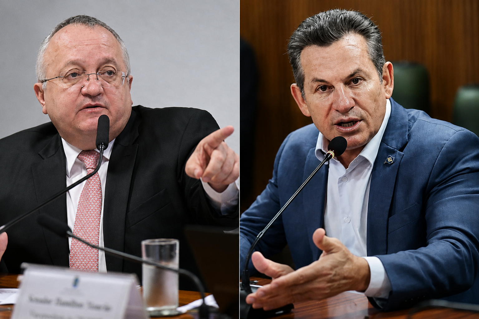 Duelo com Taques, no caso Oi, faz Mendes derreter 7% nas pesquisas; Taques cresce 7%